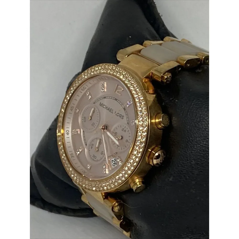 Michael Kors Parker MK5896 Womens Stainless Steel Analog Dial Quartz Watch UC586